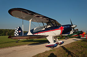 English: Stolp SA.300 Starduster Too (reg. N2361) with a Lycoming I0360 SER A&C engine. Deutsch: Stolp SA.300 Starduster Too (Reg. N2361) mit Lycoming I0360 SER A&C Motor.