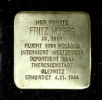 Stolperstein Fritz Moses - Aachen.JPG