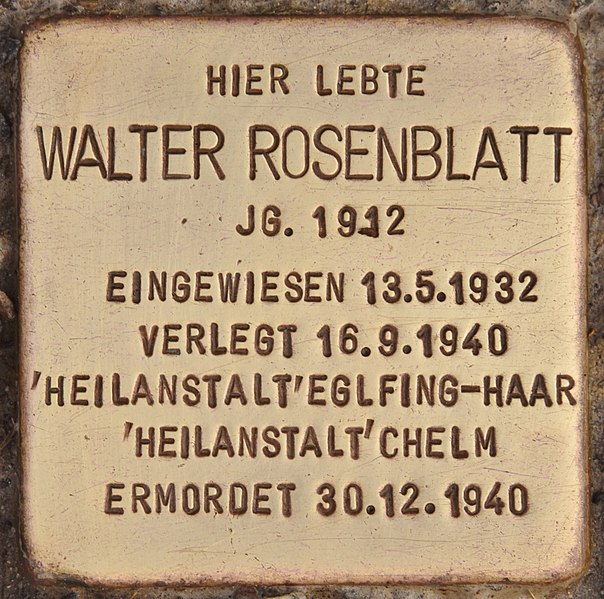 File:Stolperstein für Walter Rosenblatt (Erlangen).jpg