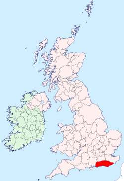 Location of Sussex