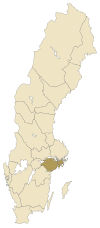 Расположение провинции Сёдерманланд в Швеции