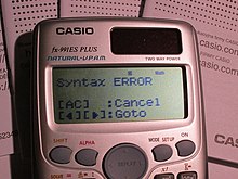 Syntax error in a scientific calculator Syntax error.JPG