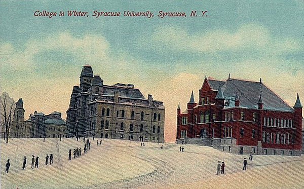 Left to right: Hall of Languages and Von Ranke Library