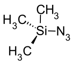 Strukturformel von Trimethylsilylazid