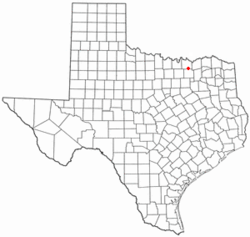 Lokasi Van Alstyne, Texas