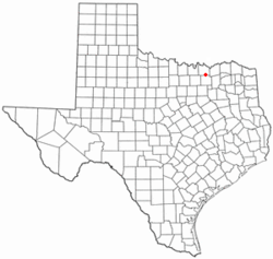 Van Alstynen sijainti, Texas