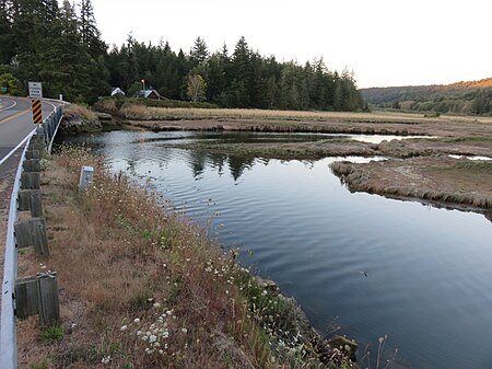 Tahuya estuary North Shore bridge 17 Aug 2017