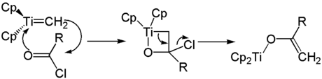Synthesis of a titanium enolate with the Tebbe reagent