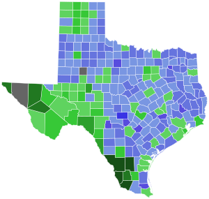 Texas U.S. Senate Democratic primary runoff, 1942.svg