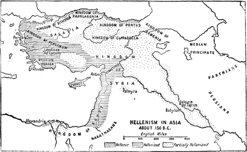 HELLENISM IN ASIA. ABOUT 150 B.C.