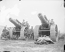 135th Siege Bty at La Houssoye, 25 August 1916. The Battle of the Somme, July-november 1916 Q4148.jpg