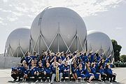 The International Space Orchestra group picture in front of Vacuum Chambers, NASA Ames Research Center, September 6, 2012