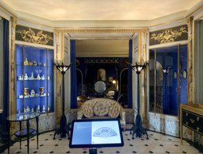 The boudoir of fashion designer Jeanne Lanvin (now in the Museum of Decorative Arts, Paris), before 1925, by Armand-Albert Rateau