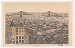 Thumbnail for File:The great East River suspension bridge, connecting the cities of New York and Brooklyn LCCN2004665427.jpg