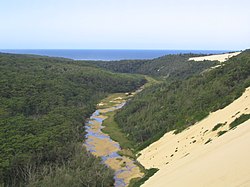 Sand dunes in Croajingolong National Park Thurra River sand dunes.jpg