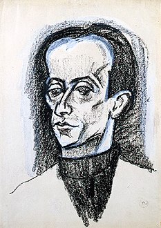Tihanyi Portrait of Lajos Kassák 1924.jpg