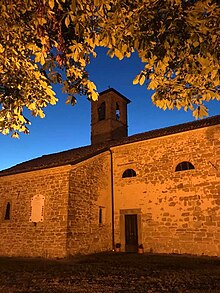 Toano - cătunul Cerrè Marabino - biserica parohială - imbrunire.jpg