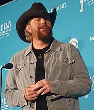 Toby Keith, who received the inaugural Country Icon award. TobyKeithApr10.jpg