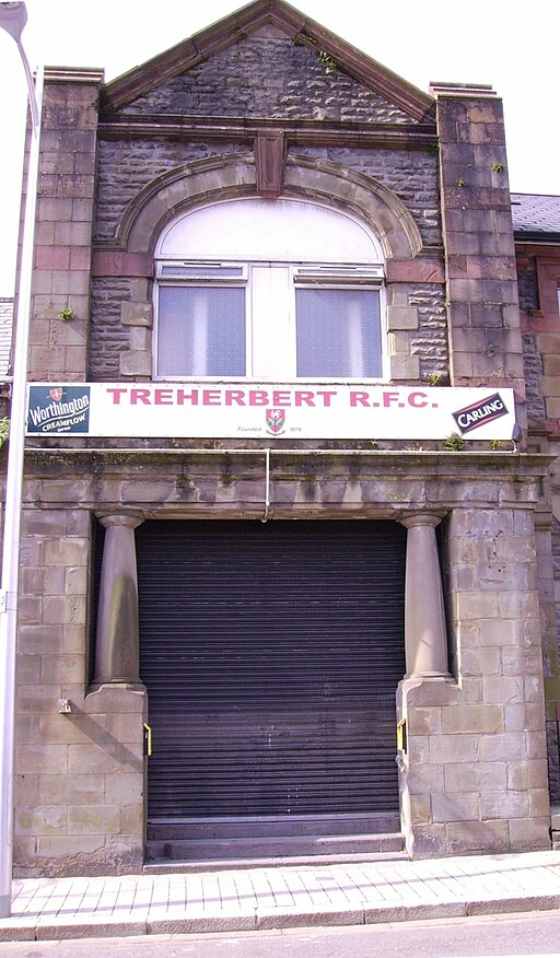 Small picture of Treherbert Rugby Club courtesy of Wikimedia Commons contributors