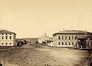 Gezicht op Troitskosavsk in de jaren 1880