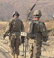 Two soldiers with the 25th Infantry Division operate Thor and Minehound, two counter-IED devices Two Soldiers operate Thor and Minehound.jpg