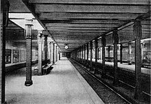 Bismarckstrasse station, 1908 U-Bahn Berlin Bismarckstrasse Deutsche Oper 1908.jpg