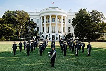 The Ceremonial Brass is the official ceremonial ensemble of The United States Air Force. U.S. Air Force Ceremonial Brass, 2018.jpg