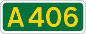 A406 road shield