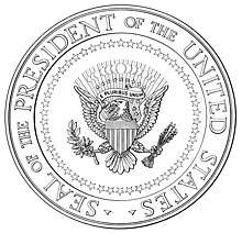 Illustration from the 1960 executive order US Seal of the President Exec Order illustration.jpg
