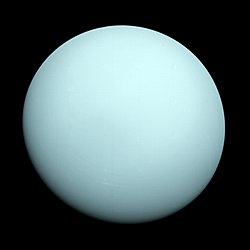 Уран, заснет от Вояджър 2