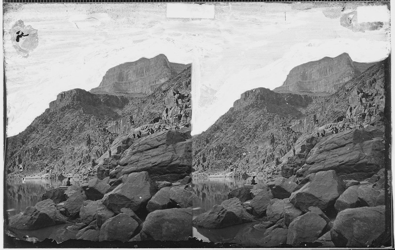 File:VIEW OF GRAND CANYON WALLS NEAR MOUTH OF DIAMOND RIVER, COLORADO RIVER - NARA - 523911.tif