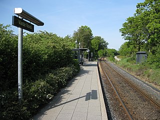 <span class="mw-page-title-main">Varde North railway halt</span> Railway halt in West Jutland, Denmark