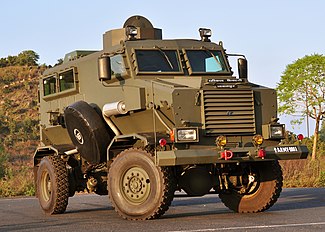 4X4 Mine Protected Vehicle, also in 6X6 configuration, with RCWS, recce and recovery variants