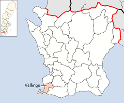 Vellinge kommunes situation i Skåne amt