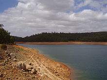 Victoria Dam, at 30.6% of capacity Victoria Dam, Perth (1).jpg