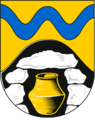 Bestattungsurne im Wappen von Bomlitz