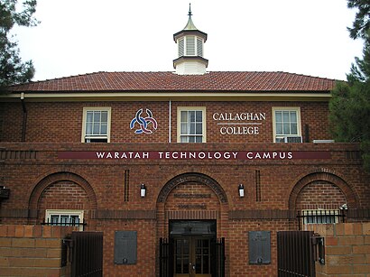 How to get to Callaghan College Jesmond Campus with public transport- About the place