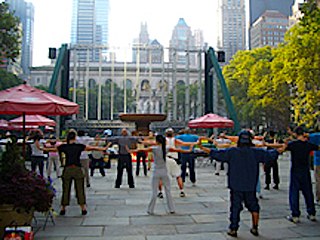 Qigong system of coordinated body posture and movement, breathing, and meditation