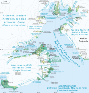 Map of Admiralty Bay