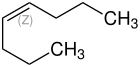 Strukturformel von cis-4-Octen