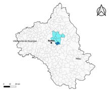 Agen-d'Aveyron dans le canton du Causse-Comtal en 2020.