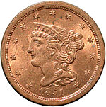 1/2 cent, obverse