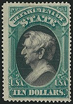 1873-William H Seward 10 Dollars State Department.jpg
