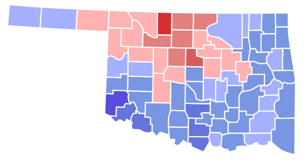 1910 Oklahoma gubernatorial election results map by county.svg