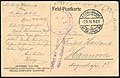 1914-08-02 Mobilmachung Erster Weltkrieg Welfenplatz Hannover (111) 7. November 1916 Unteroffizier Henry Harland an Friedel, Angerstraße 8.jpg