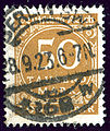 50000 Mark, issue Sept 1923, cancelled at BERLIN SW on 28-9-1923. Mi275