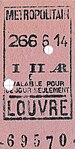 Ticket de secours de 1re classe émis le 266e jour de l'année 1926, soit le jeudi 23 septembre 1926.