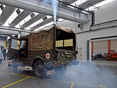 pollution of military vehicle