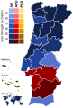 Results by district for the 1979 Portuguese legislative election.