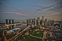 Singapore is the top country in the Enabling Trade Index. 1 singapore city skyline dusk panorama 2011.jpg
